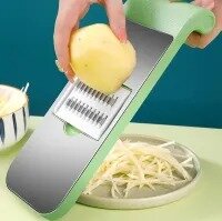 Kitchen 5 In 1 Stainless Steel Safe Multifunctional Manual Vegetable Slicer Cutter Potato Shredders Garlic Carrot Grater Chopper