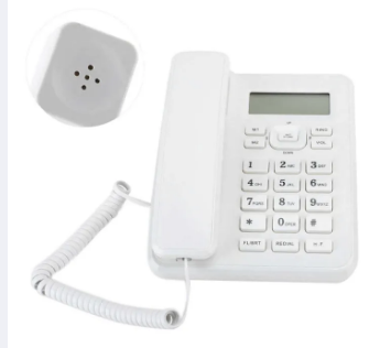 Loud Speaker Telephone Set PTCL Landline Set CLI Corded Telephone with Caller ID, Redial Function & Phonebook Home Office desktop landline telephone for the home office hotel business wired business desktop telephone with cable support
