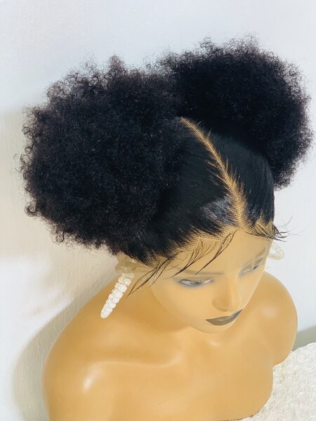 Perruque Afro Double Chignon