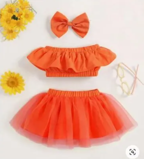 Lawn And Net Dress For Girl