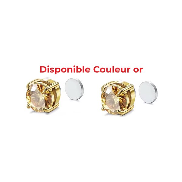 Boucles d'oreilles magnétiques stylées