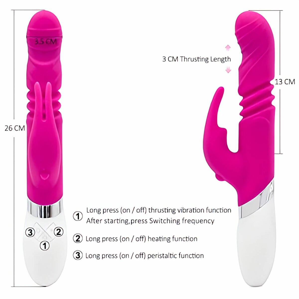 Vibro Masseur 2 en 1 Recharge