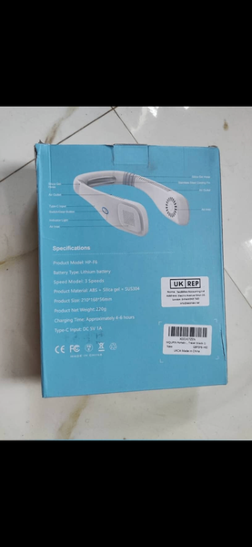 Rechargeable neck fan