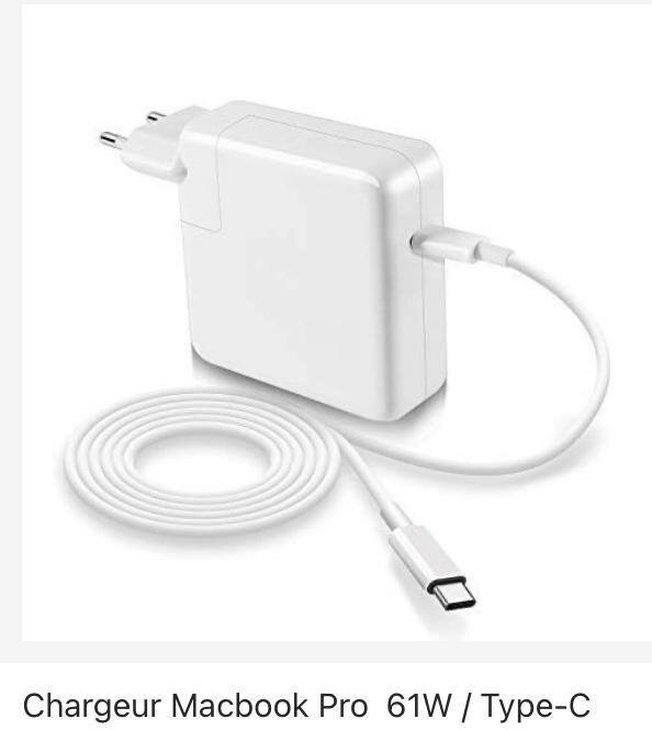 Chargeur MacBook pro 61W type C