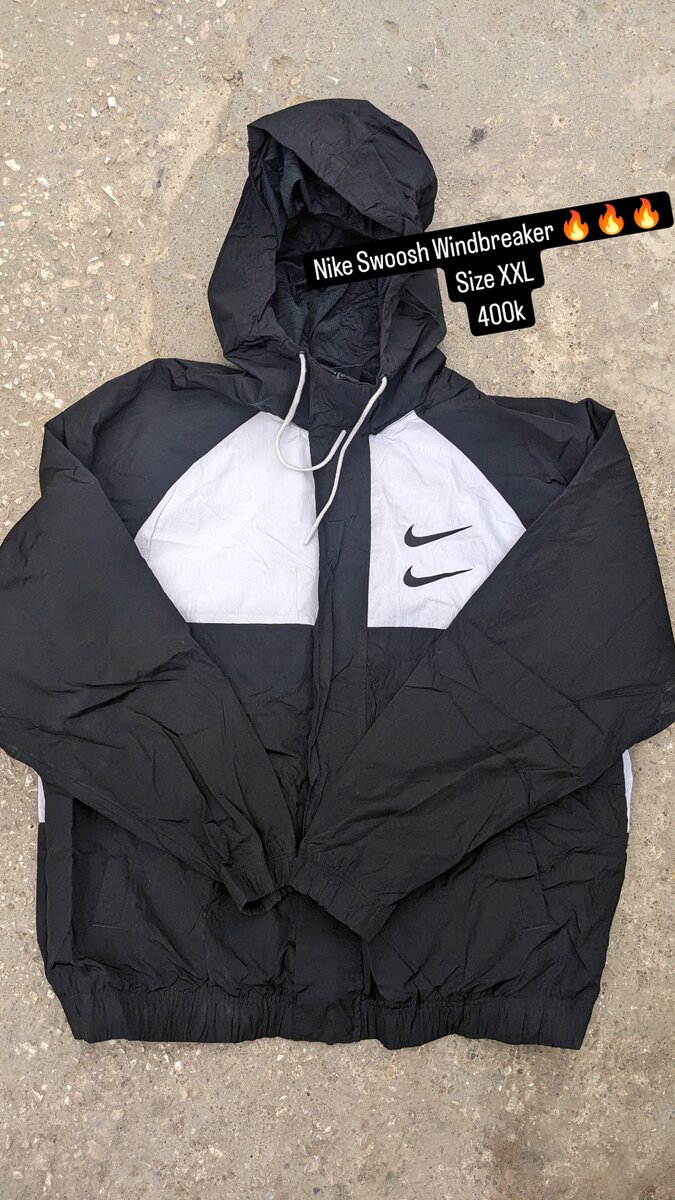 Nike swoosh windbreaker