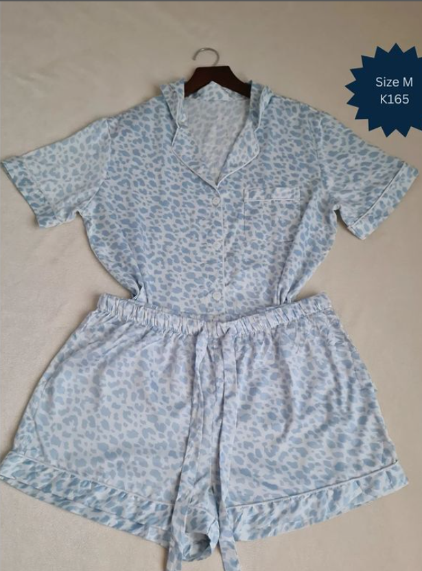 pajama shirt and shorts