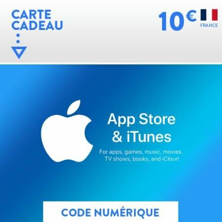10 EURO ITUNES CARTE