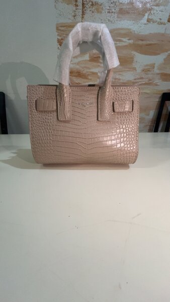 Sac à main en similicuir crocodile