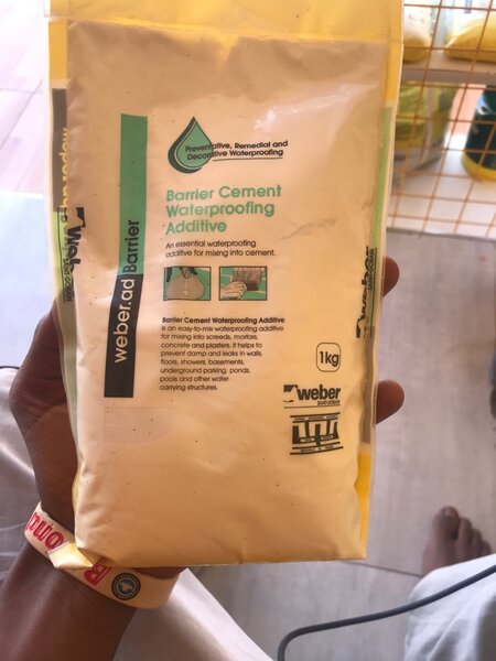 Weber waterproofing additive