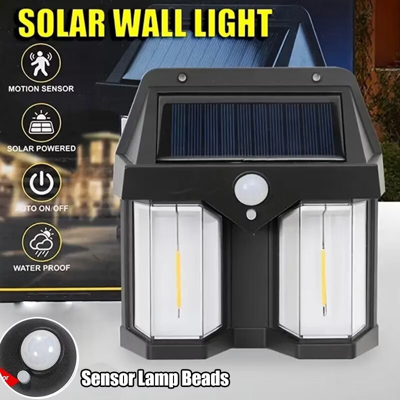 2024 Solar Wall Light - Waterproof Motion Sensor Garden Lamp