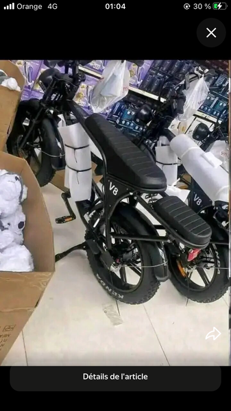 Vélo électrique moderne V8