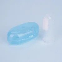 Infant/ Baby Finger Silicone Brush With Blue Box