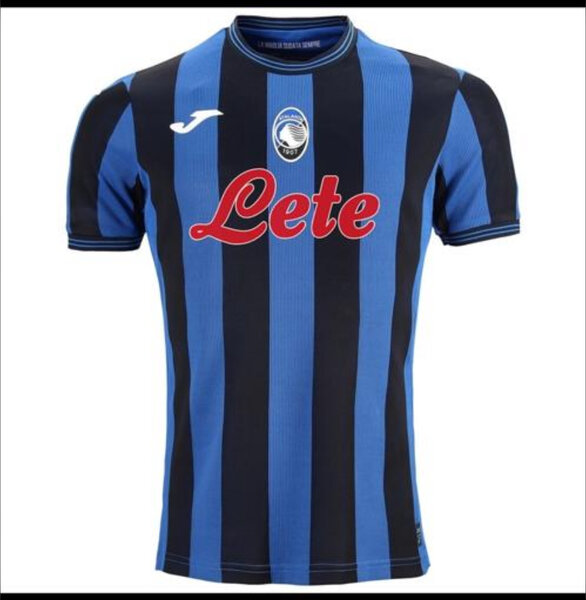 Maillot de football rayé bleu