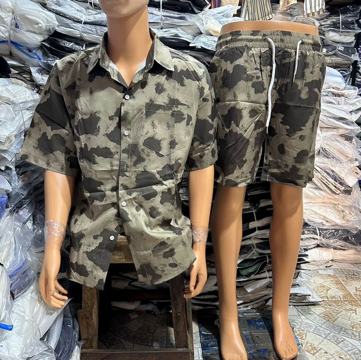 Ensemble chemise et short homme