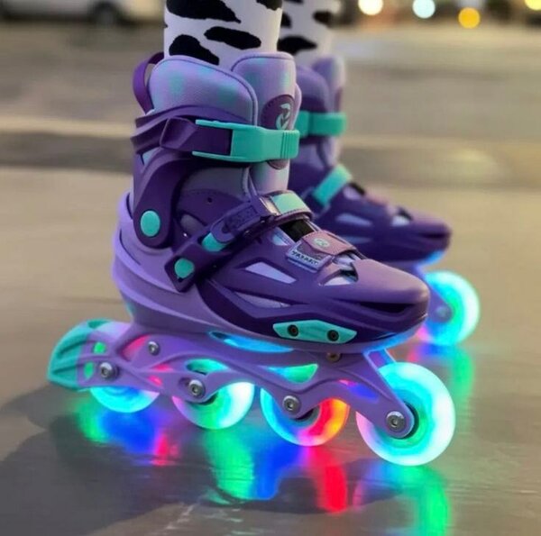 Rollers en ligne lumineux