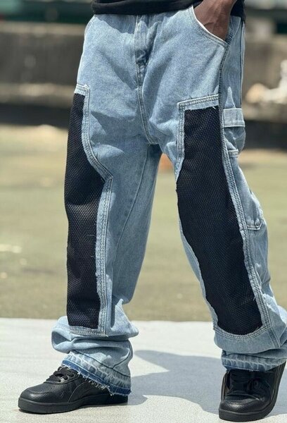 Jean cargo style streetwear