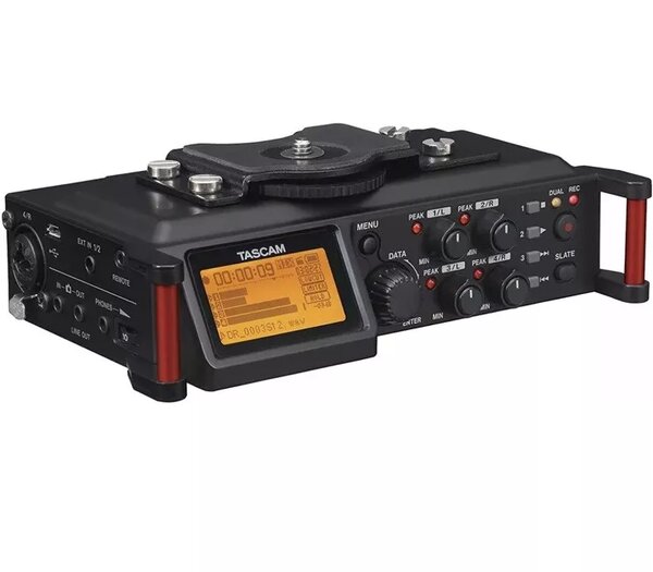 4Channel Tascam DR-70D Portable Recorder for DSLR Cameras