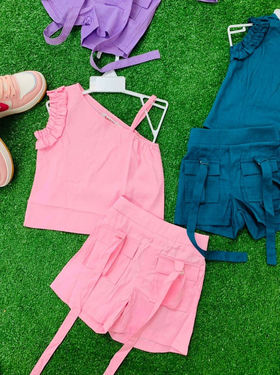 Ensemble Top et Short Pour Filles