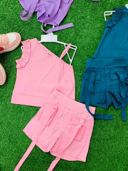 Ensemble Top et Short Pour Filles