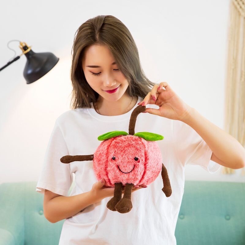 25cm Peluche pêche mignonne