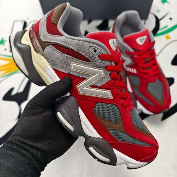 New Balance 9060 Red & Grey