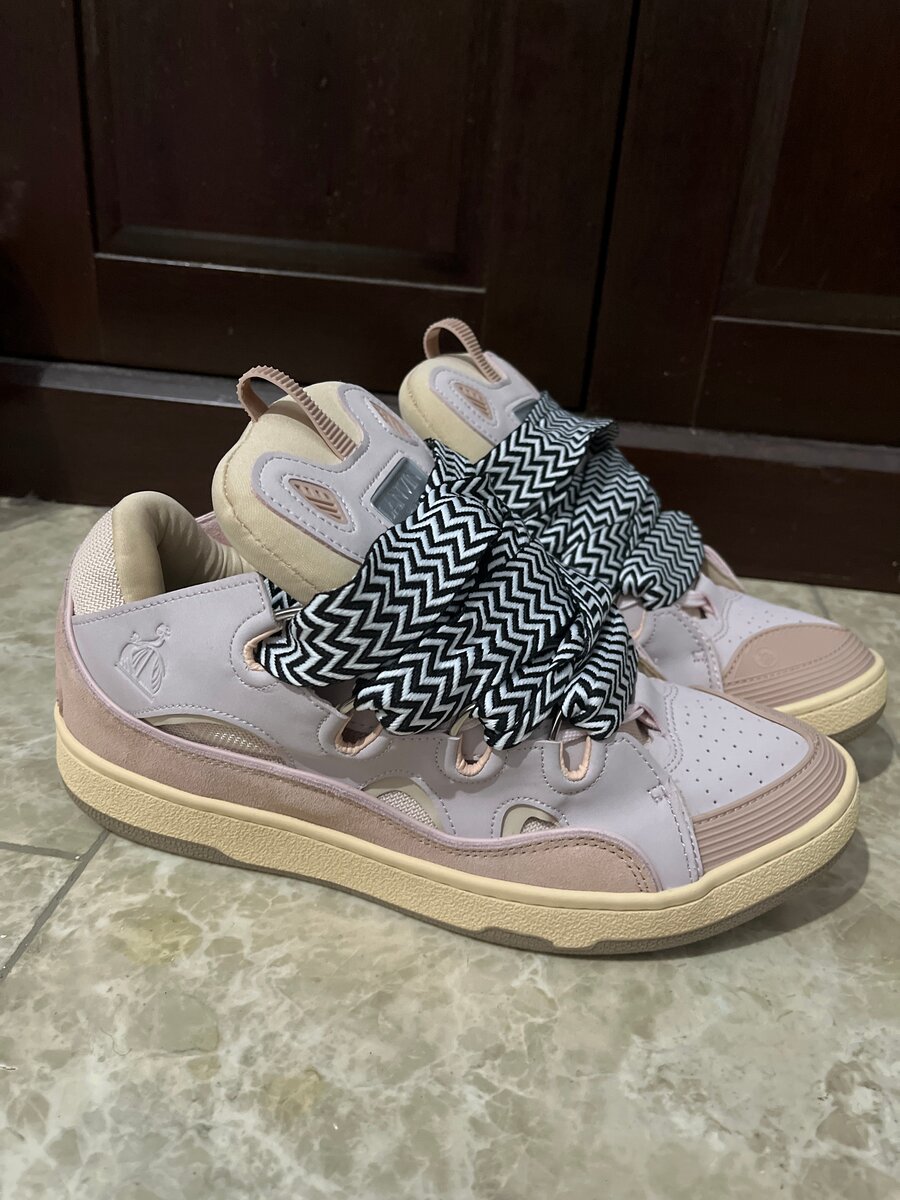 Baskets tendance Lanvin rose