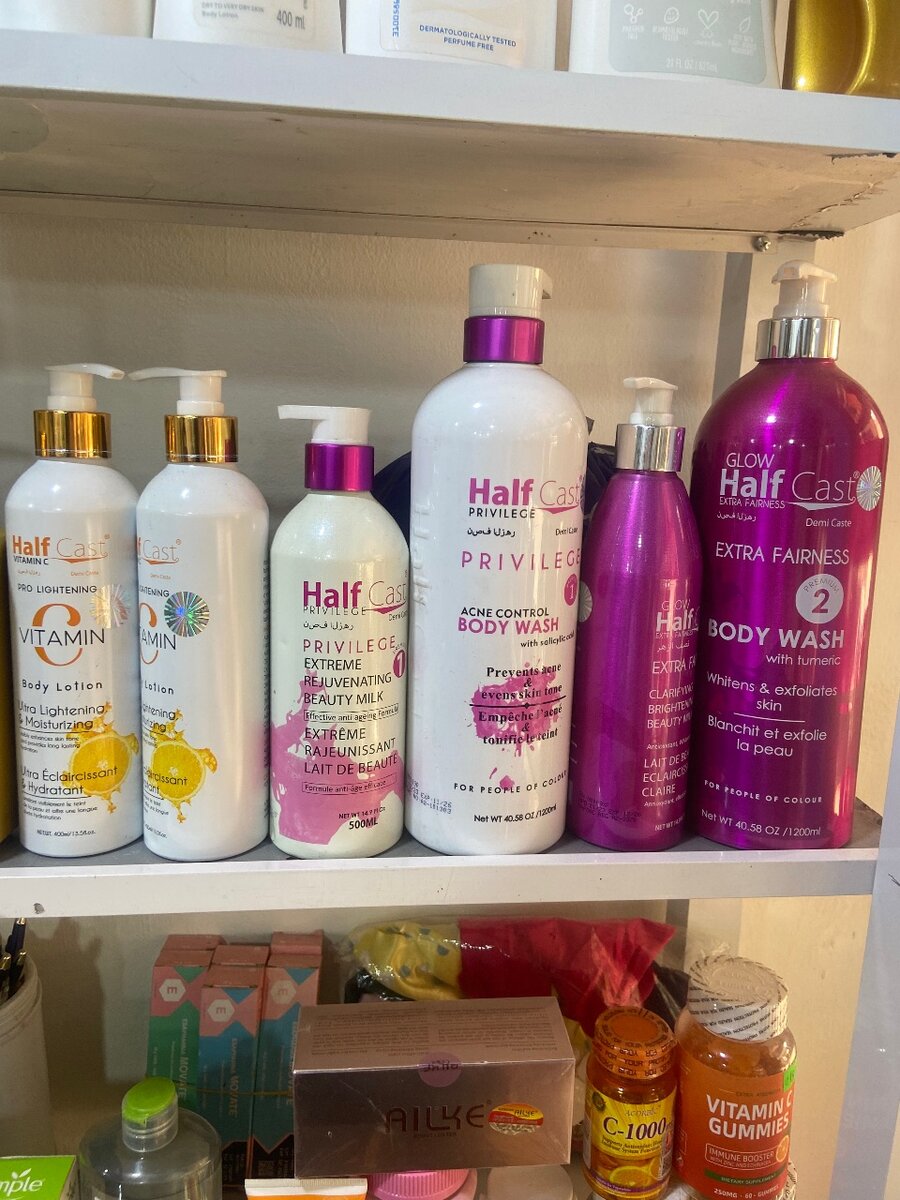 Halfcast lotion and shower gel