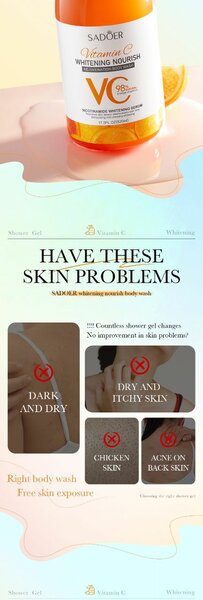 Sadoer Vitamin c whitening nourish shower gel