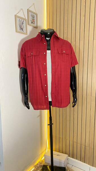 Chemise rouge décontractée