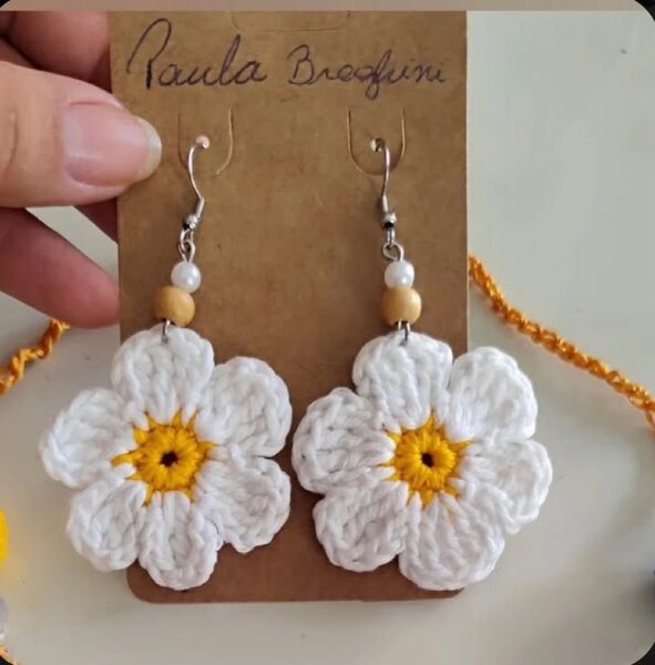 Boucles d'oreilles crochet artisanales
