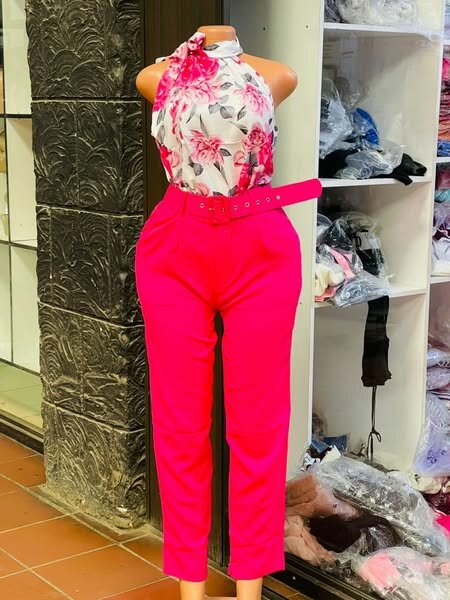Women's 2-piece Set, Floral Print Top and Trousers