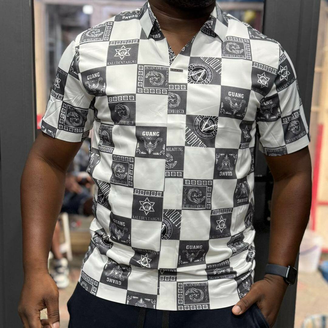 Chemise décontractée à motifs