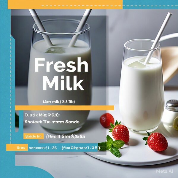 Fresh Cow Milk 100% pure witho