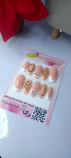 Ongles Press-Ons Nude Glamour