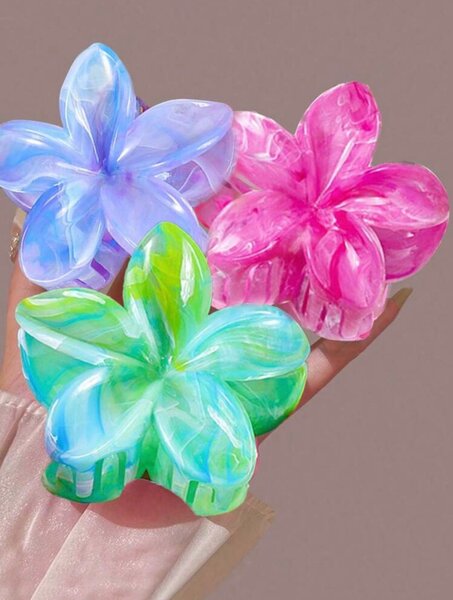 Pince à cheveux fleur hawaïenne