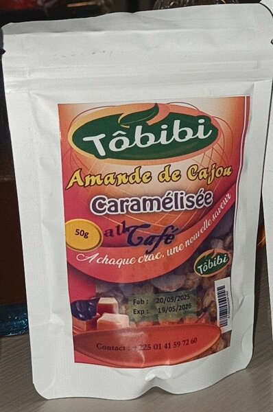 Amandes de Cajou Caramélisées Café