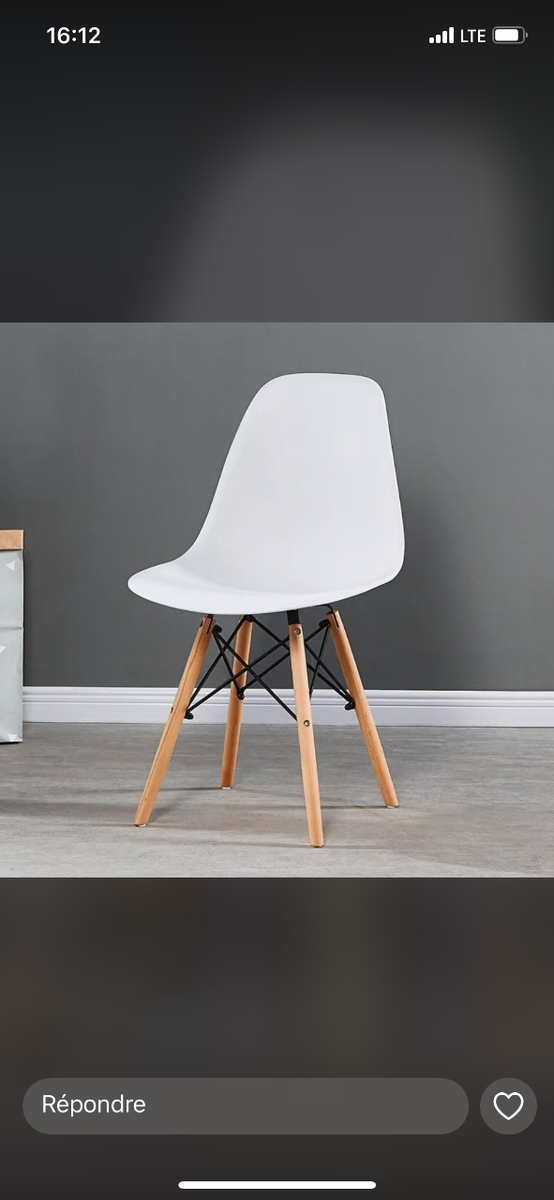 Chaise moderne scandinave