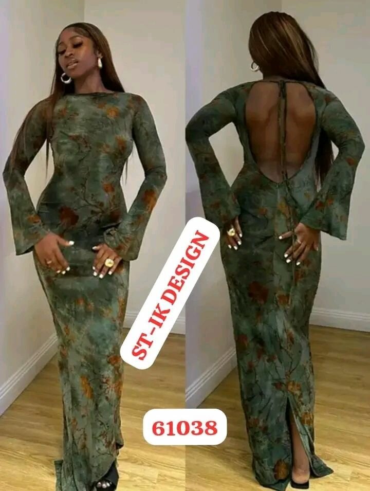 Robe longue dos nu élégante