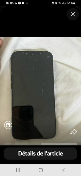 iPhone endommagé à vendre