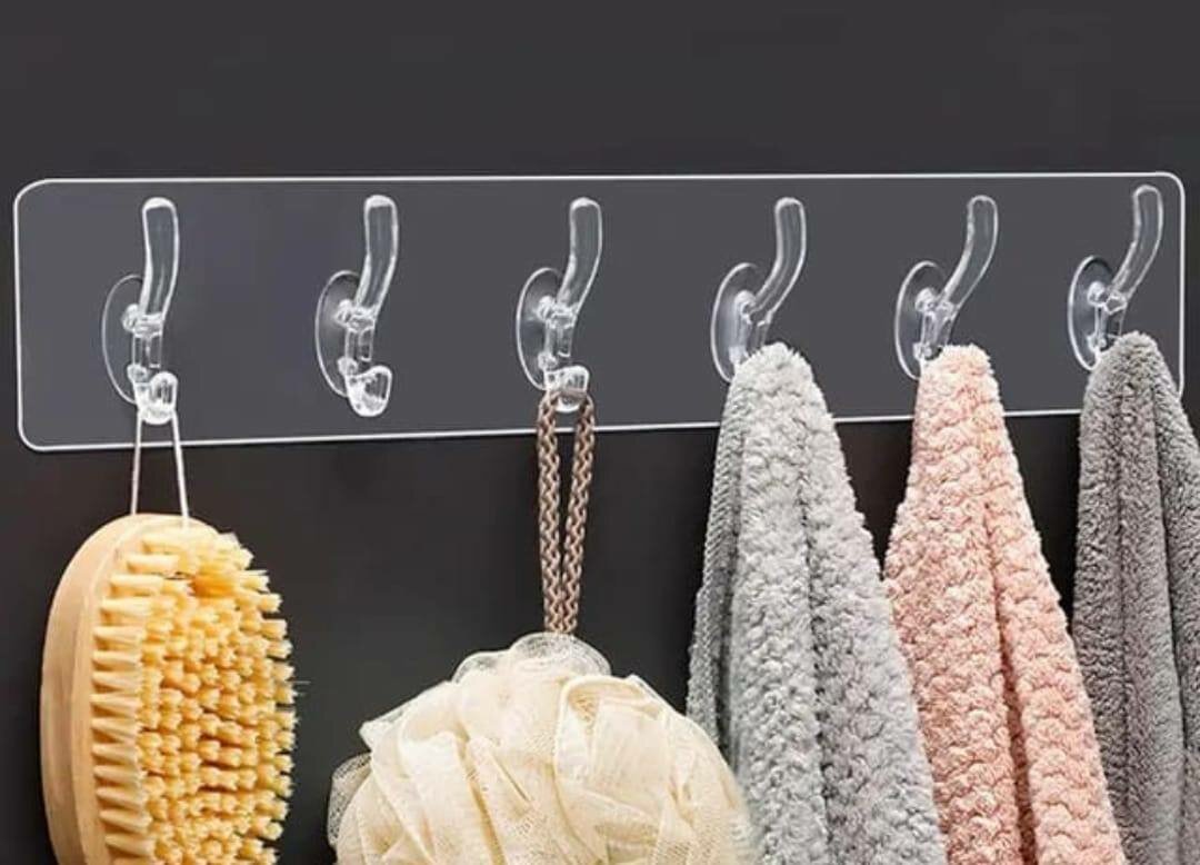 Porte-manteaux adhésif mural