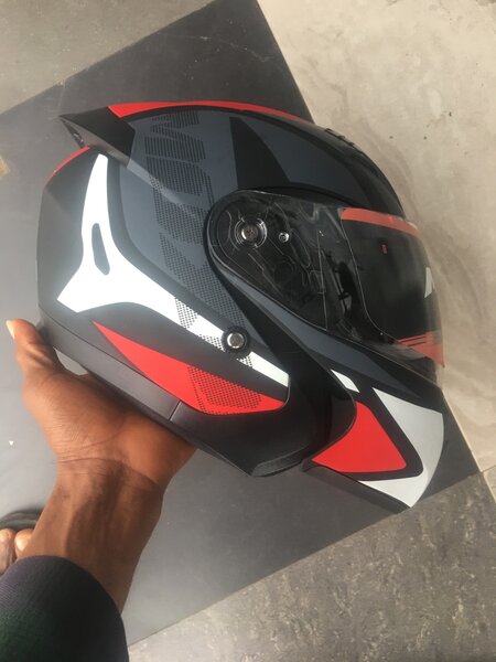 Moxal Helmet Red/White