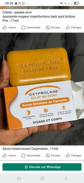Savon Exfoliant Curcuma Oxyprolane
