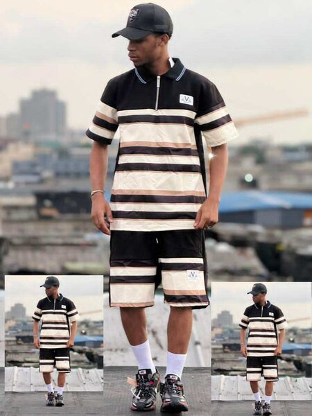 Ensemble sports rayé tendance