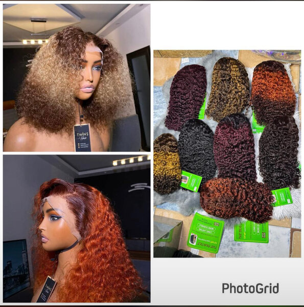 Perruque Bouclée Ombre