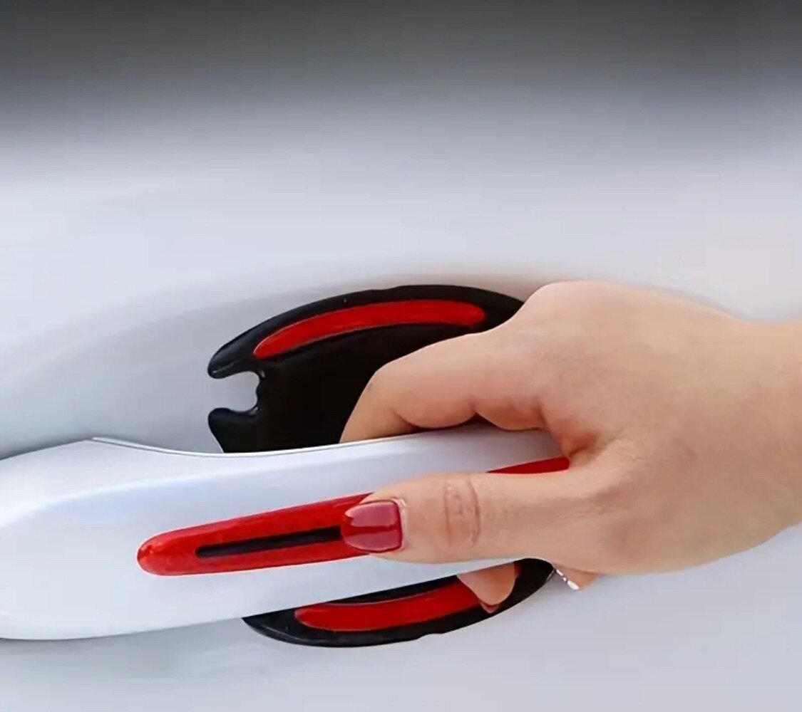 Наклейки на дверную ручку авто.