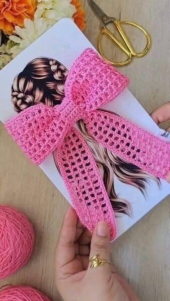Chouchou au crochet élégants