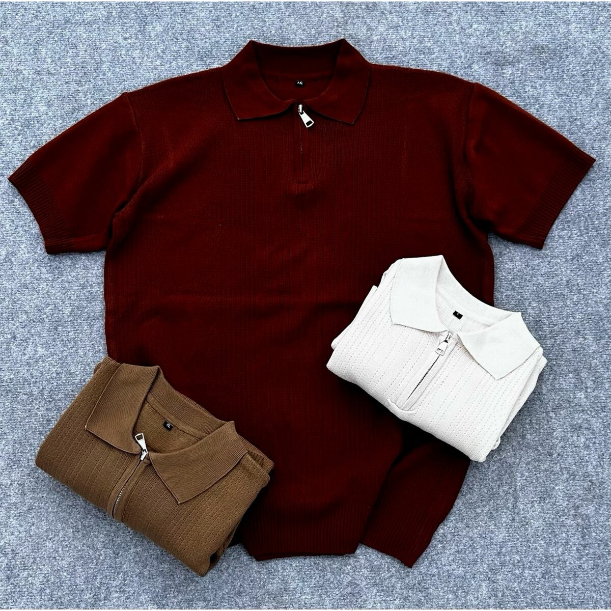 Polo en tricot élégant homme