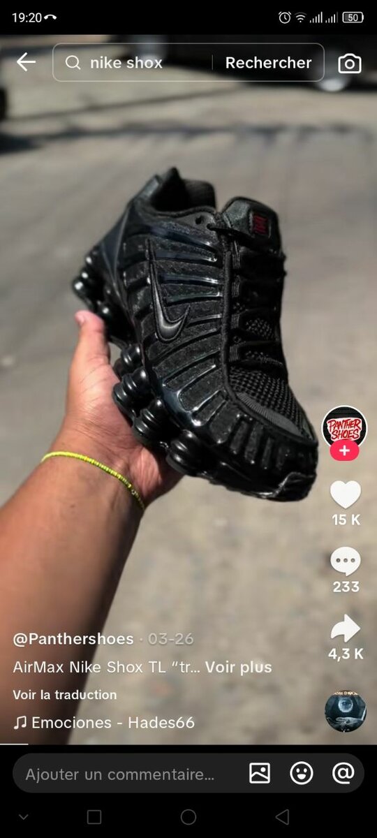 Baskets Nike Shox Homme