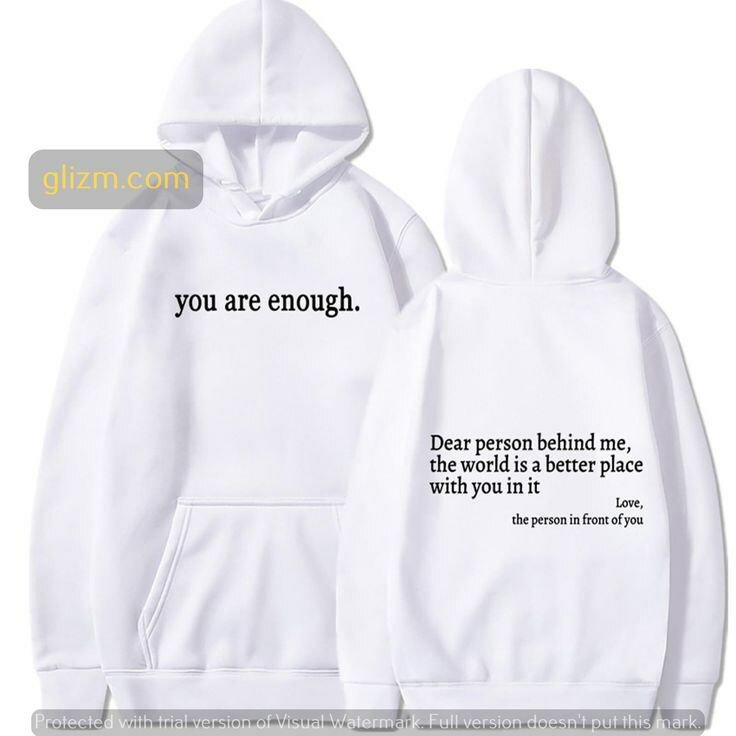 Sweat à Capuche Imprimé Inspirational