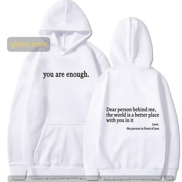 Sweat à Capuche Imprimé Inspirational